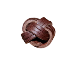 Pierścień cięty ciemnobrązowy 
