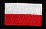 Flaga Polski haftowana na rzep 