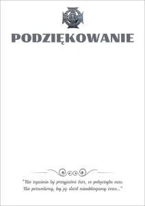 Podziękowanie A4