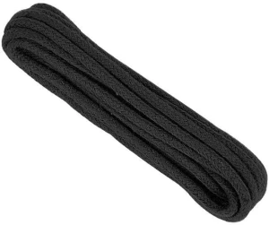 Sznurowadła bawełniane czarne 140 cm