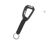 Karabińczyk z linką paracord black