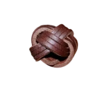 Pierścień cięty ciemnobrązowy 