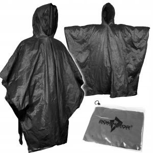Poncho winylowe czarne